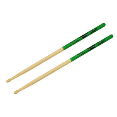 Joey Kramer Green Dip Drumsticks